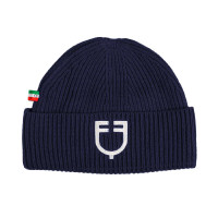 Cappello unisex in maglia a coste Equestro x FISE Blazer marine Blu marino Cappello unisex in maglia a coste Equestro x FISE Blazer marine Blu marino