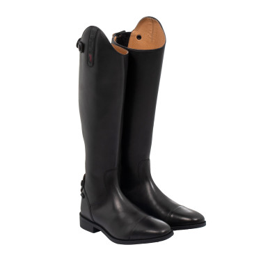 Stivali unisex Supreme in morbida pelle con zip posteriore Nero