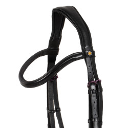 Briglia anatomica Equestro in pelle Nero