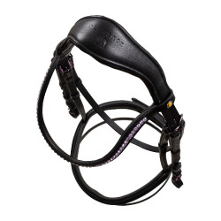 Briglia anatomica Equestro in pelle Nero