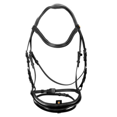 Briglia anatomica Equestro con capezzina curvata Nero