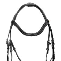 Briglia anatomica Equestro con capezzina curvata Nero