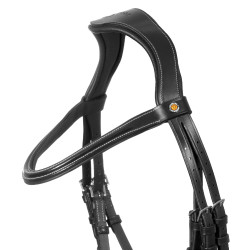 Briglia anatomica Equestro con capezzina curvata Nero