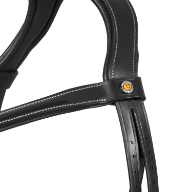 Briglia anatomica Equestro con capezzina curvata Nero