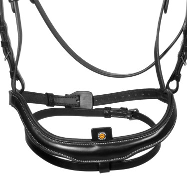 Briglia anatomica Equestro con capezzina curvata Nero