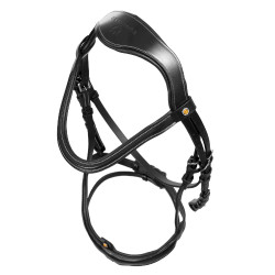 Briglia anatomica Equestro con capezzina curvata Nero