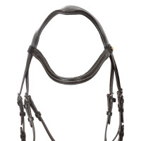 Briglia anatomica Equestro con capezzina curvata Nero