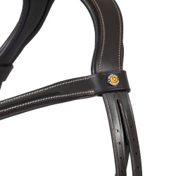 Briglia anatomica Equestro con capezzina curvata Marrone scuro Briglia anatomica Equestro con capezzina curvata Marrone scuro