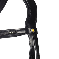 Briglia inglese Equestro nera in pelle Nero