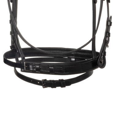 Briglia inglese Equestro nera in pelle Nero