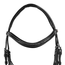 Briglia messicana Supreme con capezzina anatomica Nero