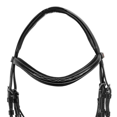 Briglia messicana Supreme con capezzina anatomica Nero