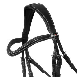 Briglia messicana Supreme con capezzina anatomica Nero