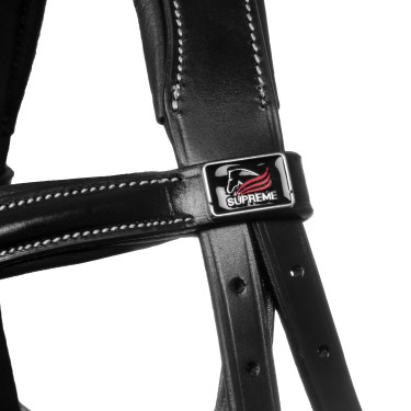 Briglia messicana Supreme con capezzina anatomica Nero