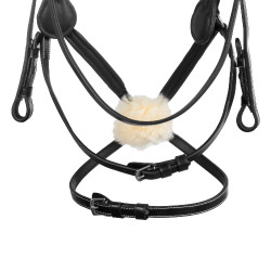 Briglia messicana Supreme con capezzina anatomica Nero