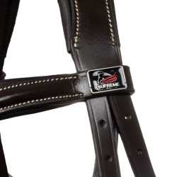 Briglia messicana Supreme con capezzina anatomica Marrone scuro