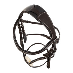 Briglia messicana Supreme con capezzina anatomica Marrone scuro
