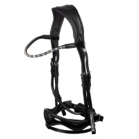 Briglia Moulin Rouge Acavallo in pelle di vitello Nero