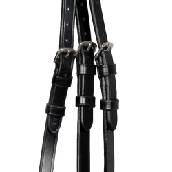 Briglia Moulin Rouge Acavallo in pelle di vitello Nero