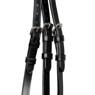 Briglia Moulin Rouge Acavallo in pelle di vitello Nero