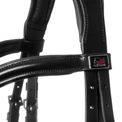 Briglia Supreme con capezzina anatomica curva Nero