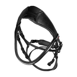 Briglia Supreme con capezzina anatomica curva Nero