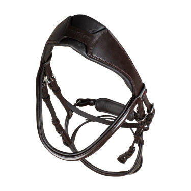 Briglia Supreme con capezzina anatomica curva Marrone scuro