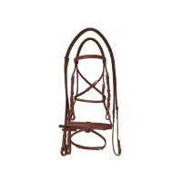 Briglia Supreme con redini e cuciture a contrasto Marrone Briglia Supreme con redini e cuciture a contrasto Marrone