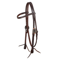 Briglia western Lakota con fibbie decorative in argento Oliato