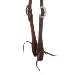 Briglia western Lakota one-ear in cuoio Oliato