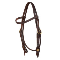 Briglia western Lakota Quick Change con frontalino dritto Oliato