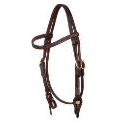 Briglia western Lakota Quick Change con frontalino dritto Oliato