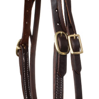 Briglia western Lakota Quick Change con frontalino dritto Oliato