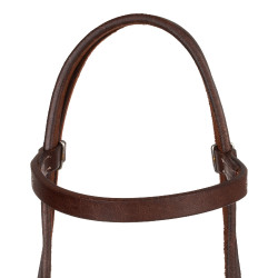 Briglia western Pool's Quick Change con frontalino dritto Oliato