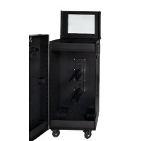 Armadio selleria Equestro in metallo nero 65×62×138 cm Nero F026