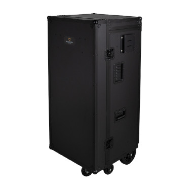 Armadio selleria Equestro in metallo nero 65×62×138 cm Nero F026