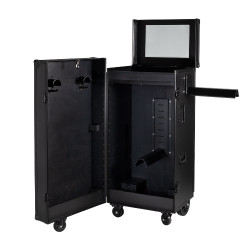 Armadio selleria Equestro in metallo nero 65×62×138 cm Nero F026