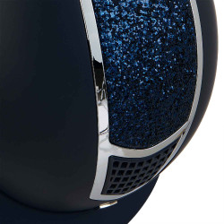 Casco Equestro con strass Marino / argento Blu