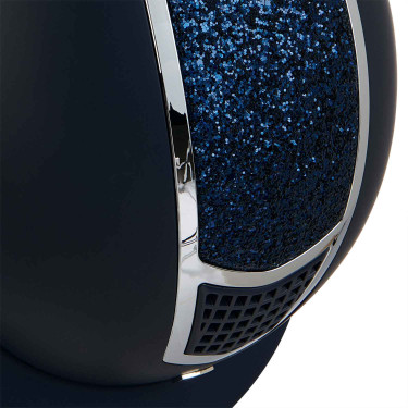 Casco Equestro con strass Marino / argento Blu