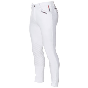 Pantalon Flags & Cup Saint Malo homme Blanc / marron