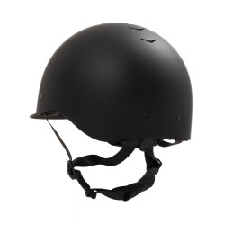 Casco Equestro unisex Azael con rotella posteriore con EN 1384-2023 Nero / nero