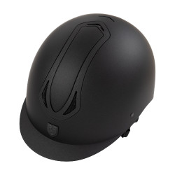 Casco Equestro unisex Azael con rotella posteriore con EN 1384-2023 Nero / nero
