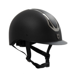 Casco Equestro unisex Azael con rotella posteriore con EN 1384-2023 Nero / canna di fucile Grigio Casco Equestro unisex Azael con rotella posteriore con EN 1384-2023 Nero / canna di fucile Grigio