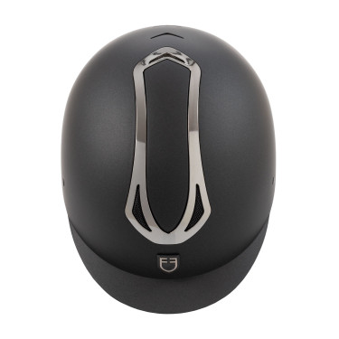 Casco Equestro unisex Azael con rotella posteriore con EN 1384-2023 Nero / canna di fucile Grigio Casco Equestro unisex Azael con rotella posteriore con EN 1384-2023 Nero / canna di fucile Grigio
