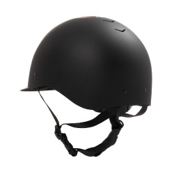 Casco Equestro unisex Azael con rotella posteriore con EN 1384-2023 Nero / oro rosa