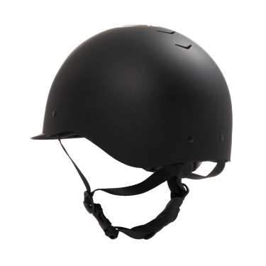 Casco Equestro unisex Azael con rotella posteriore con EN 1384-2023 Nero / oro rosa
