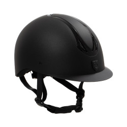 Casco Equestro unisex Azael con rotella posteriore con EN 1384-2023 Nero / nero lucido Casco Equestro unisex Azael con rotella posteriore con EN 1384-2023 Nero / nero lucido