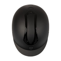 Casco Equestro unisex Azael con rotella posteriore con EN 1384-2023 Nero / nero lucido