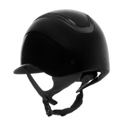 Casco da donna Equestro Apocalypse con calotta lucida omologato EN 1384-2023 Nero / nero