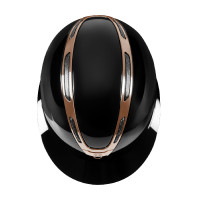 Casco da donna Equestro Apocalypse con calotta lucida omologato EN 1384-2023 Nero / nero